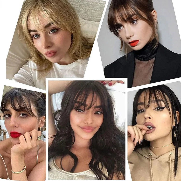 Clip-in bangs for an instantly transformed look