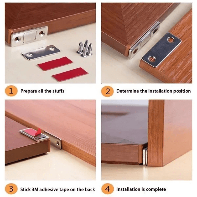 Compact security lock – Protect your items with one click (x4)