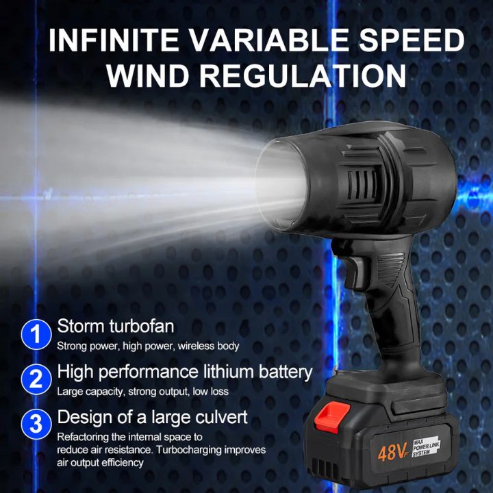 Cordless air blower – Clean effortlessly and without cables