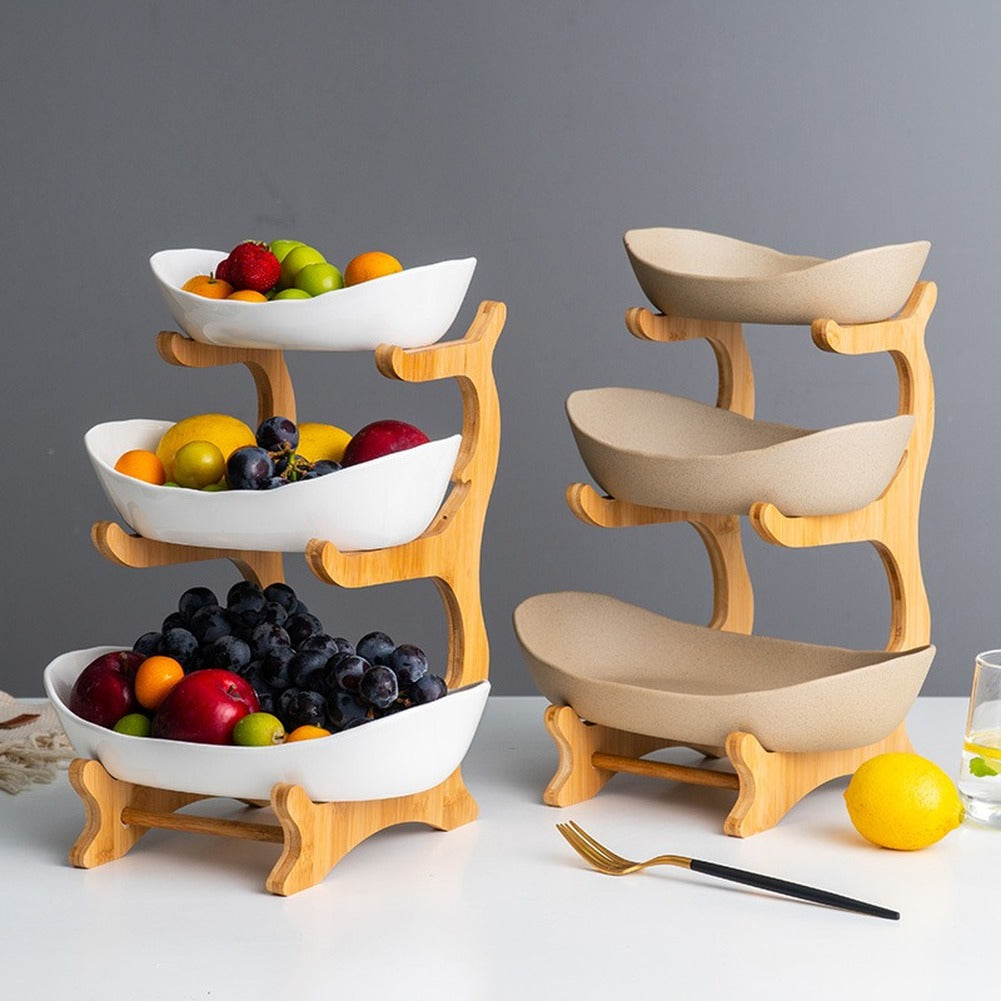 Elegant fruit display and space-saving