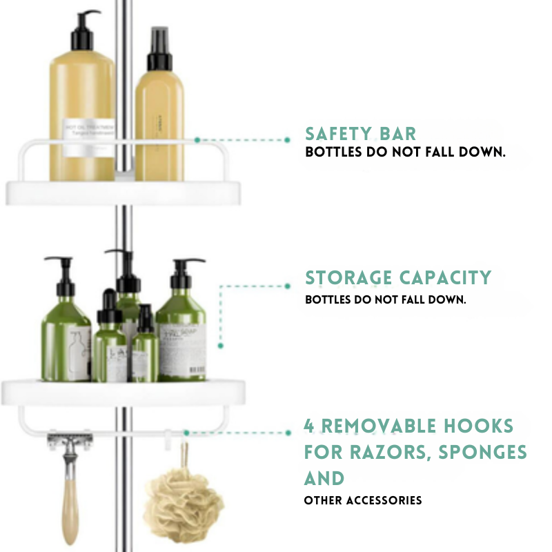 Bathroom shelf for perfect organization