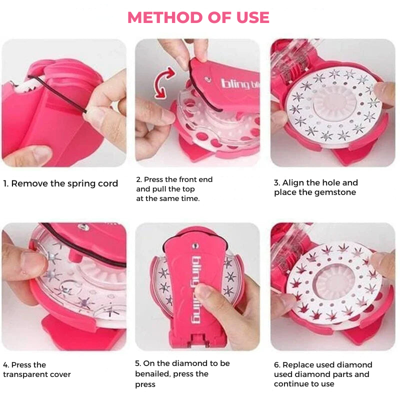 Blinger Gem Stapler: Decorate your accessories with flair