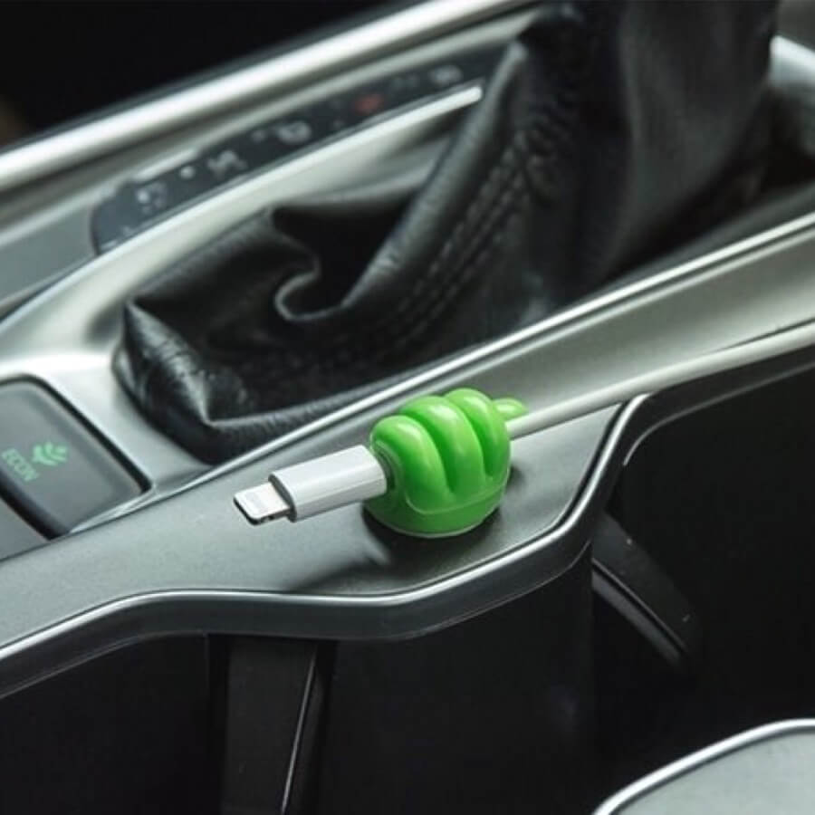 Clever hooks for cables, brushes, earphones, and more (x10)