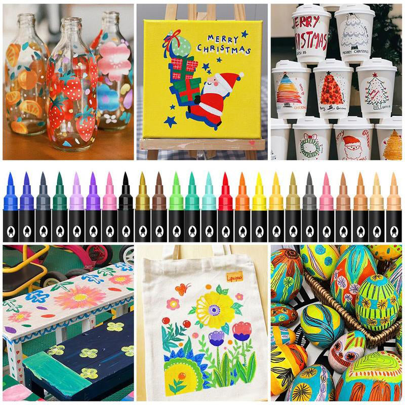 Acrylic paint pens for vibrant creations