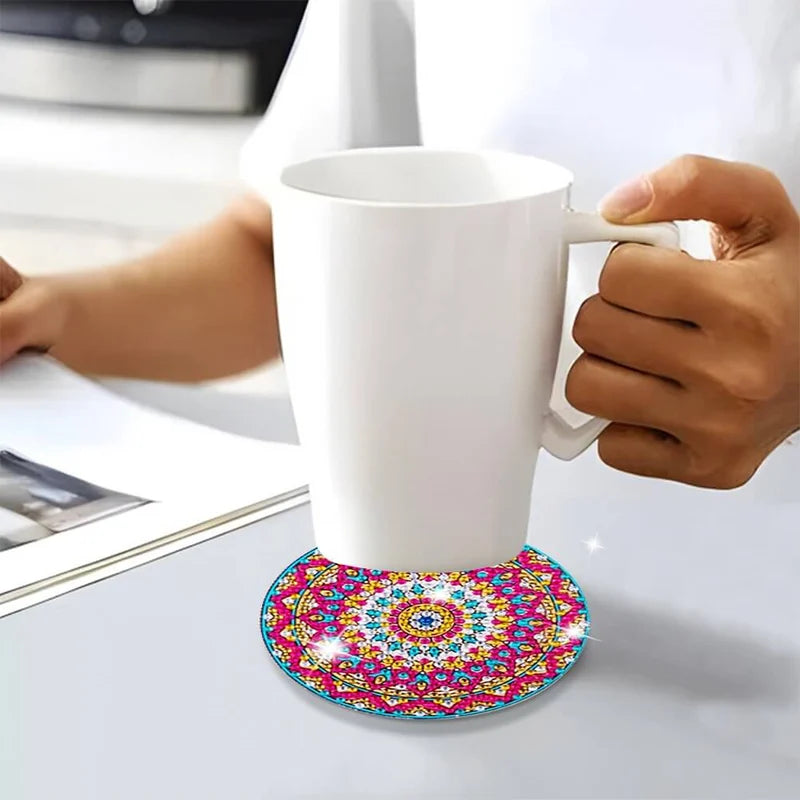 DIY rhinestone coasters set