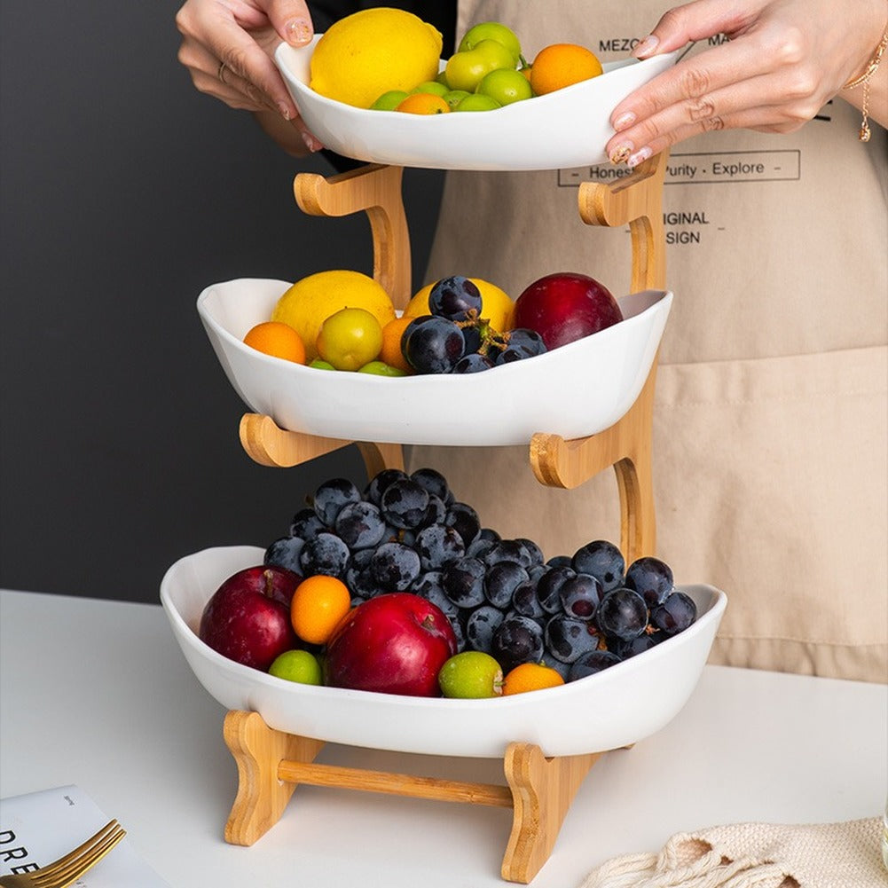 Elegant fruit display and space-saving
