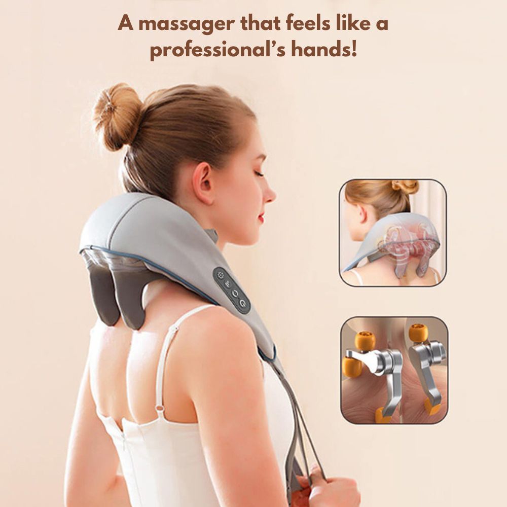 6D ergonomic massager for total muscle relaxation