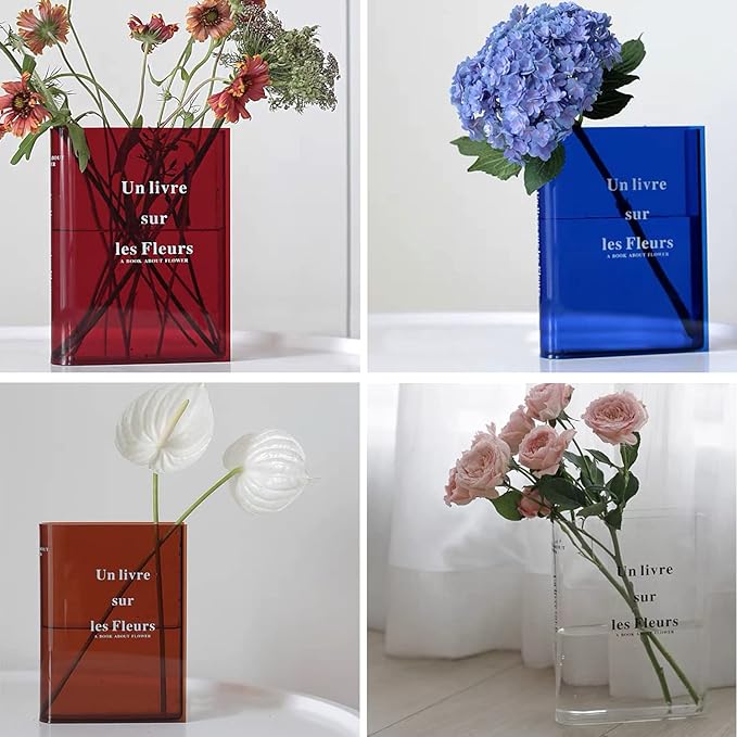 Decorative book vase – Literary elegance in your home
