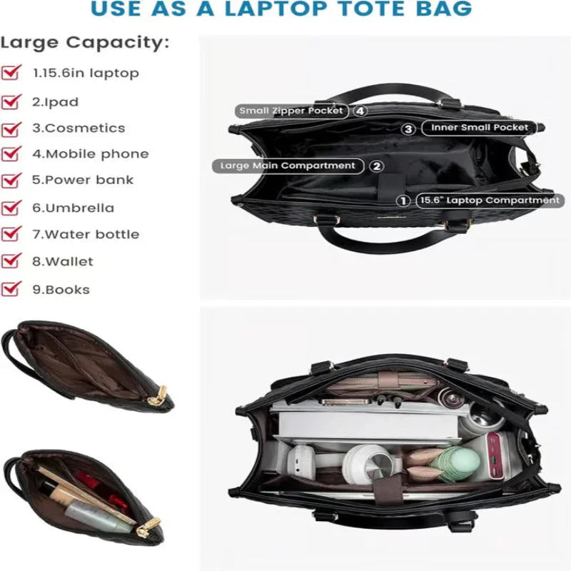 Elegant and functional 3-in-1 work bag