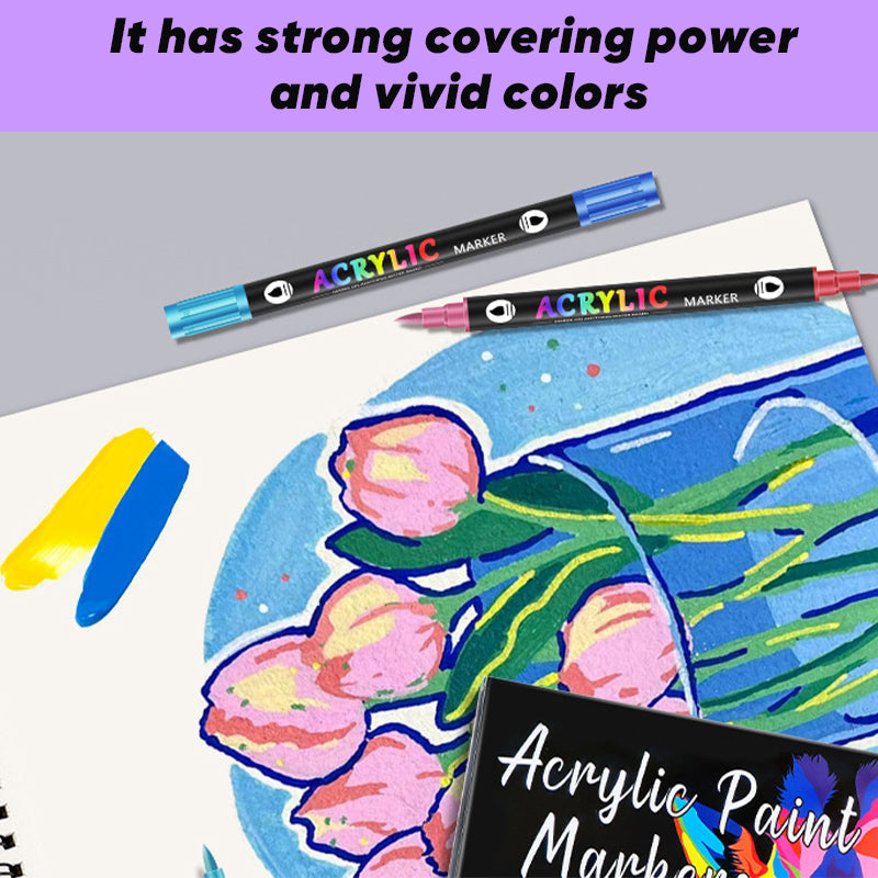 Acrylic paint pens for vibrant creations
