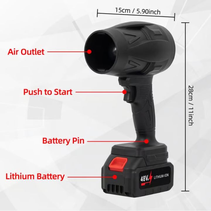 Cordless air blower – Clean effortlessly and without cables