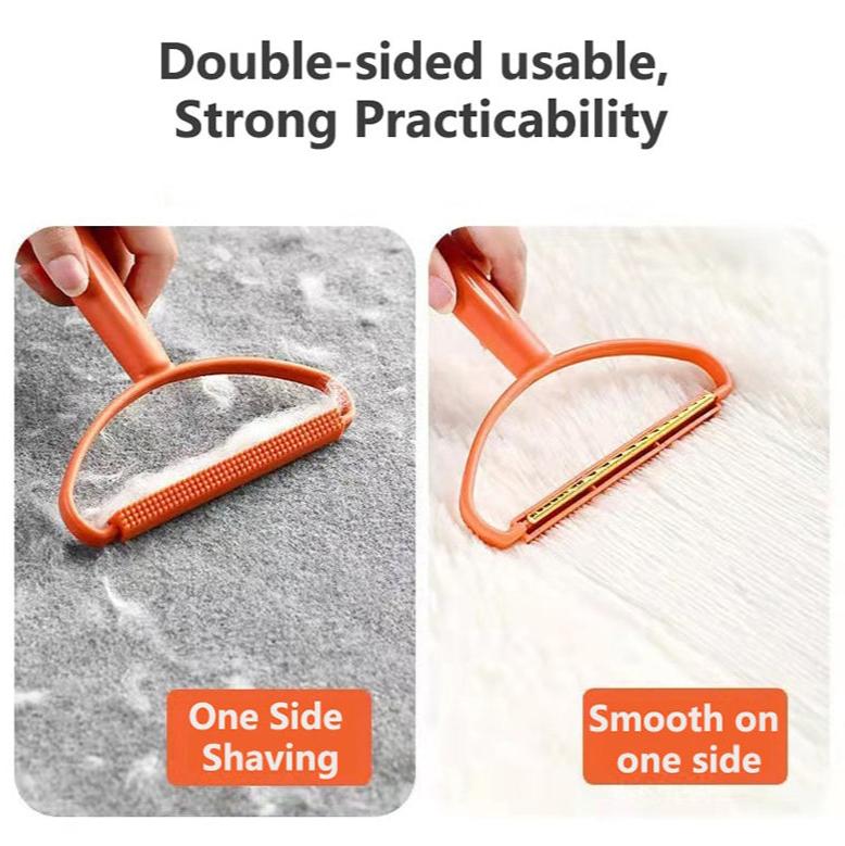 Eliminate pet hair in a single pass