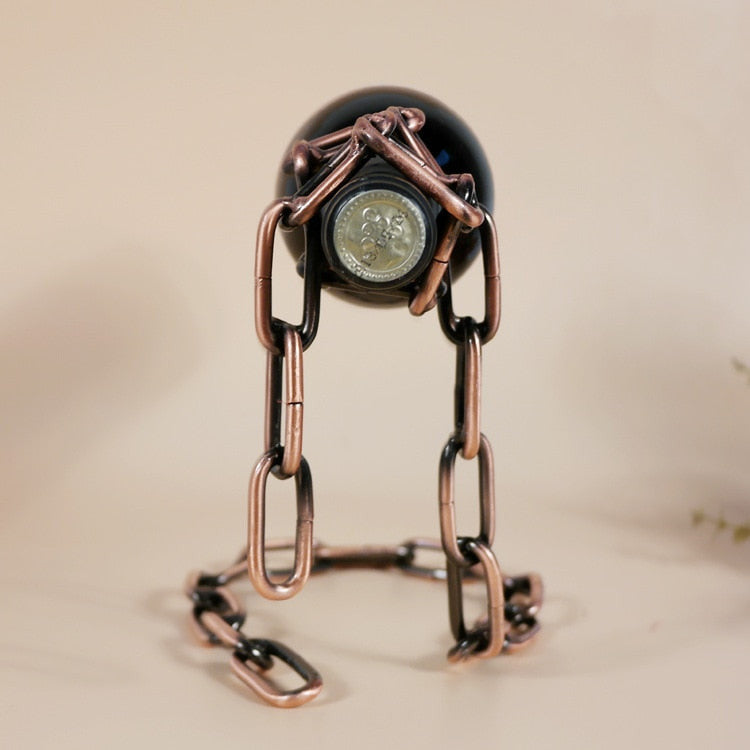 Floating bottle support - Magic chain effect