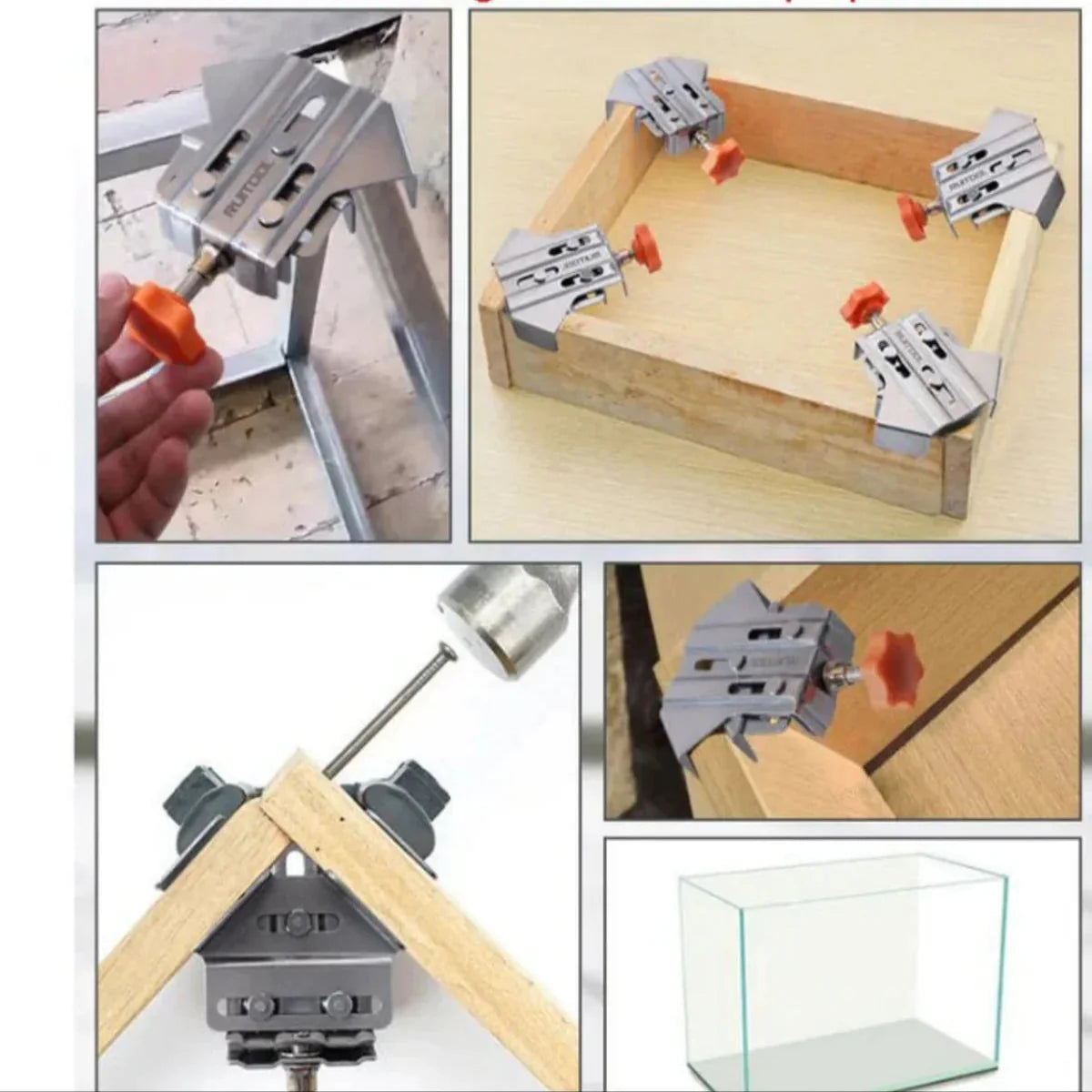 90° angle clamp for precise wood joints