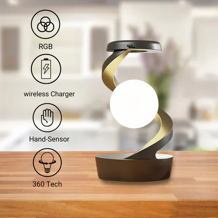 Design LED lamp with integrated wireless charger