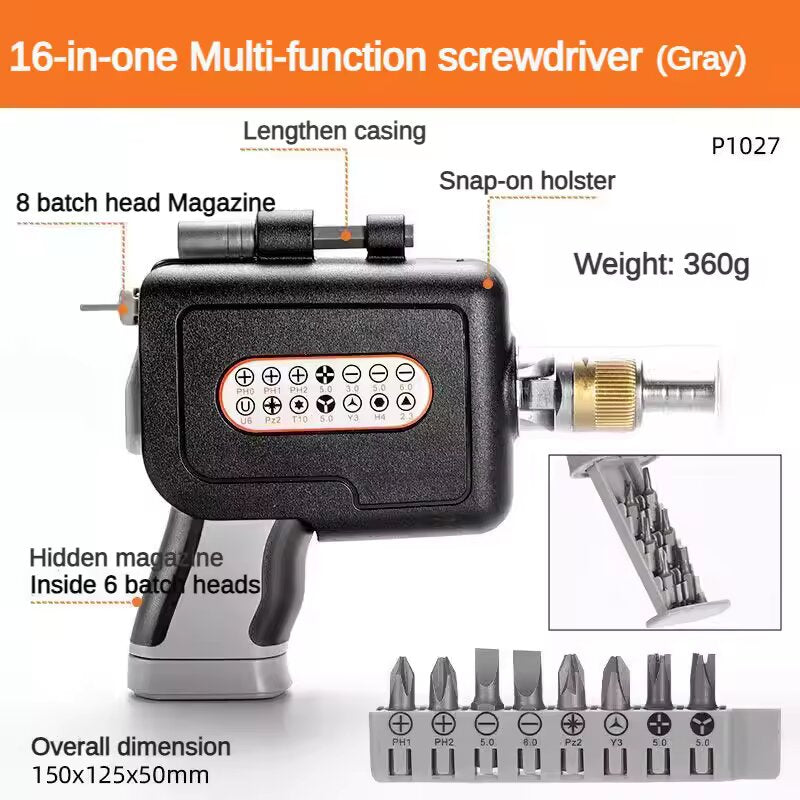 Adjustable ratchet screwdriver game 16 in 1