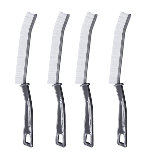 Curved cleaning brush with ultra-fine bristles