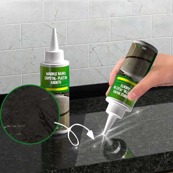 Brilliant protection for marble and stone surfaces