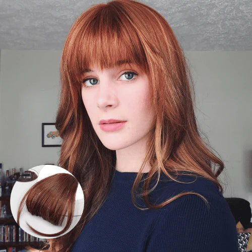 Clip-in bangs for an instantly transformed look