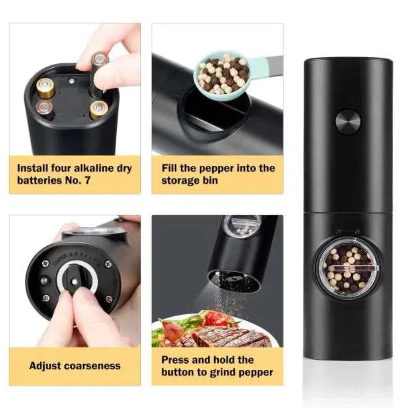 Electric LED Mill – Precise seasoning with one hand