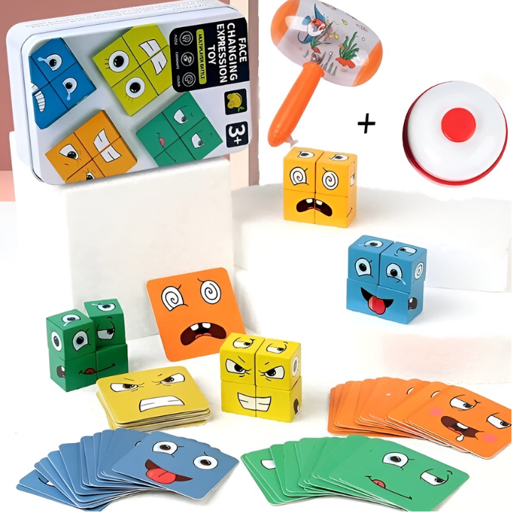 Educational wooden game – Develop your child's emotions and motor skills