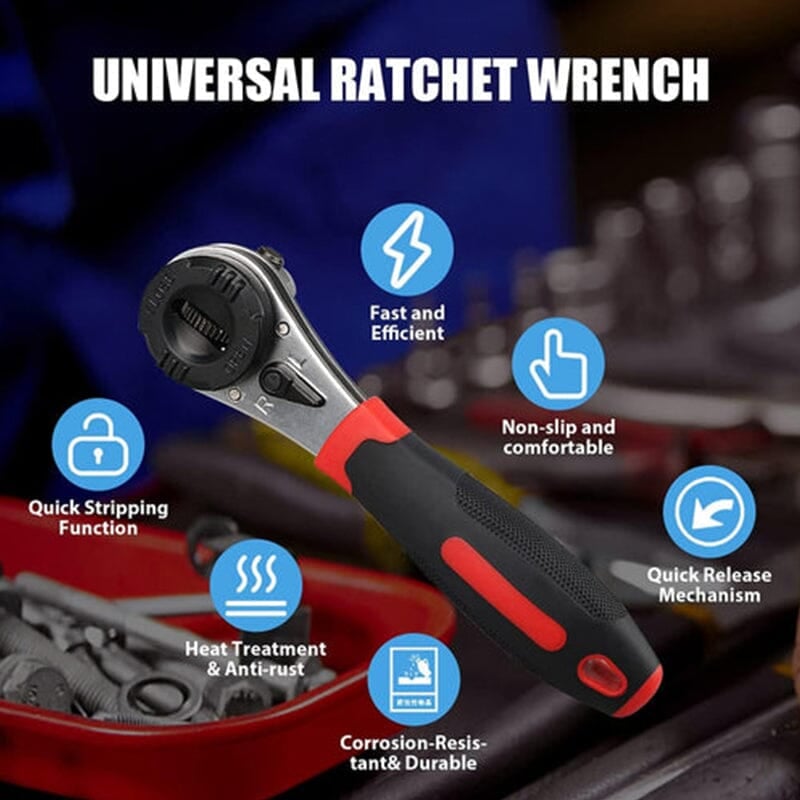 360° adjustable ratchet wrench for all your bolts