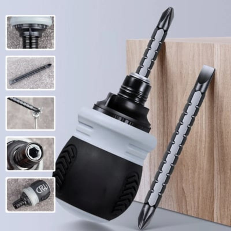 Compact and adjustable screwdriver for precise screwing