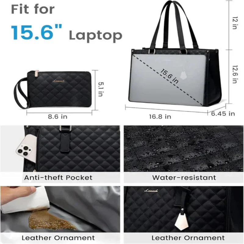 Elegant and functional 3-in-1 work bag