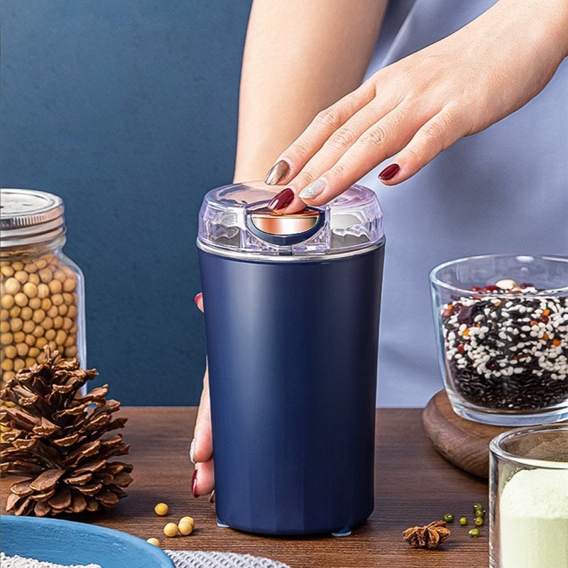 Grind your food quickly and effortlessly with this electric grinder