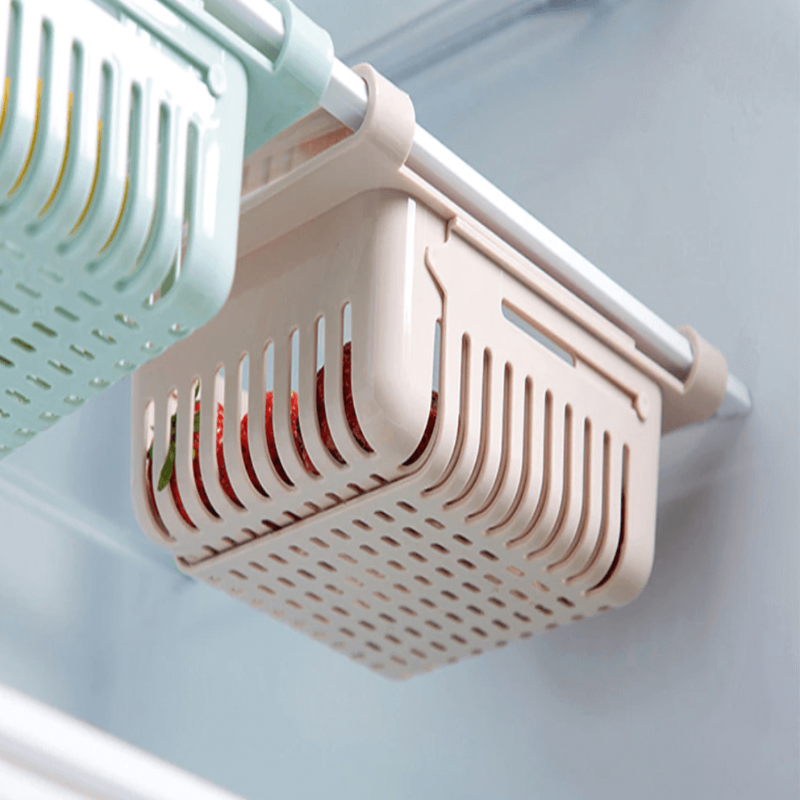 Adjustable organizer for refrigerator