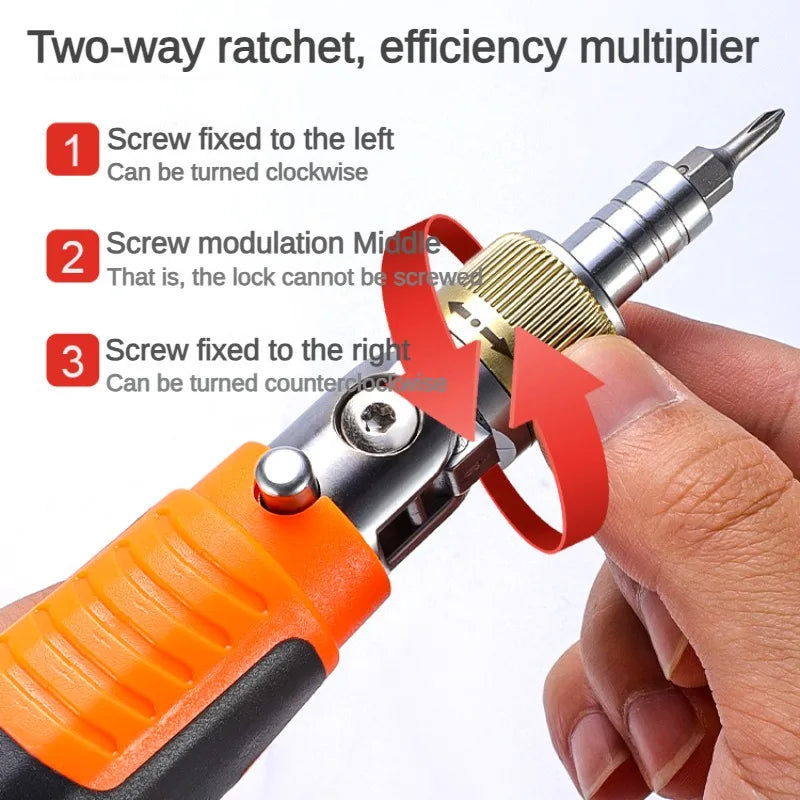 Adjustable ratchet screwdriver game 16 in 1