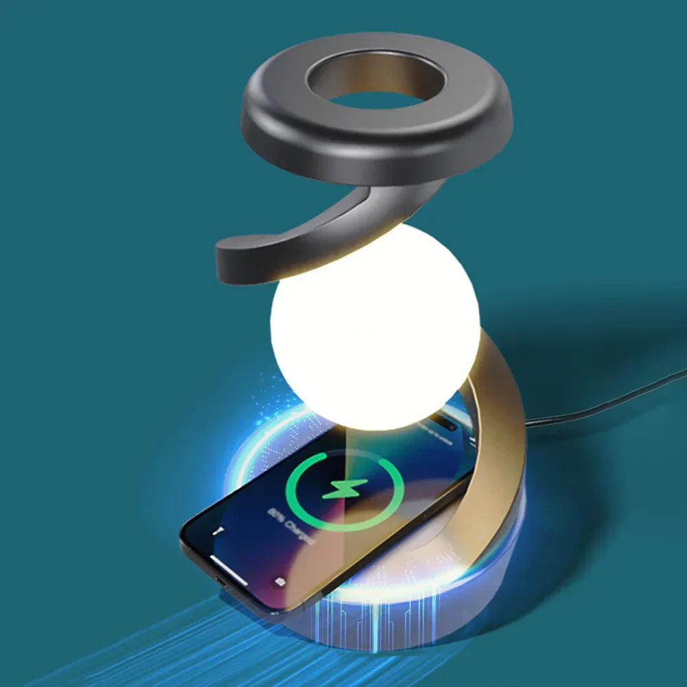 Design LED lamp with integrated wireless charger