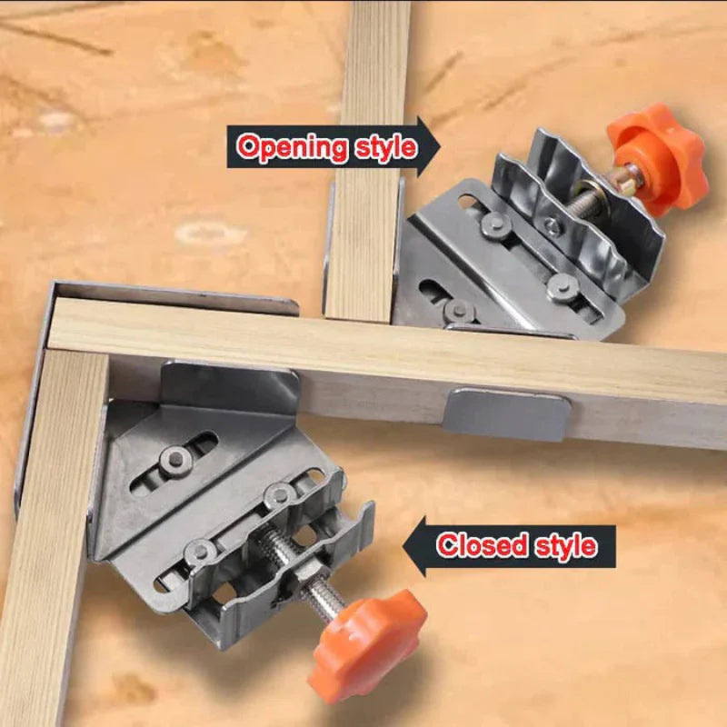 90° angle clamp for precise wood joints