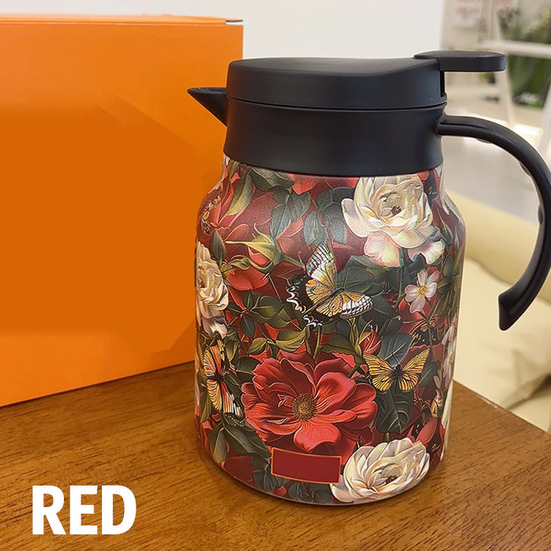 Carafe isotherme florale 1L – Élégante & pratique