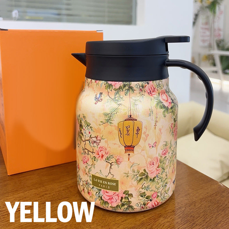 Carafe isotherme florale 1L – Élégante & pratique
