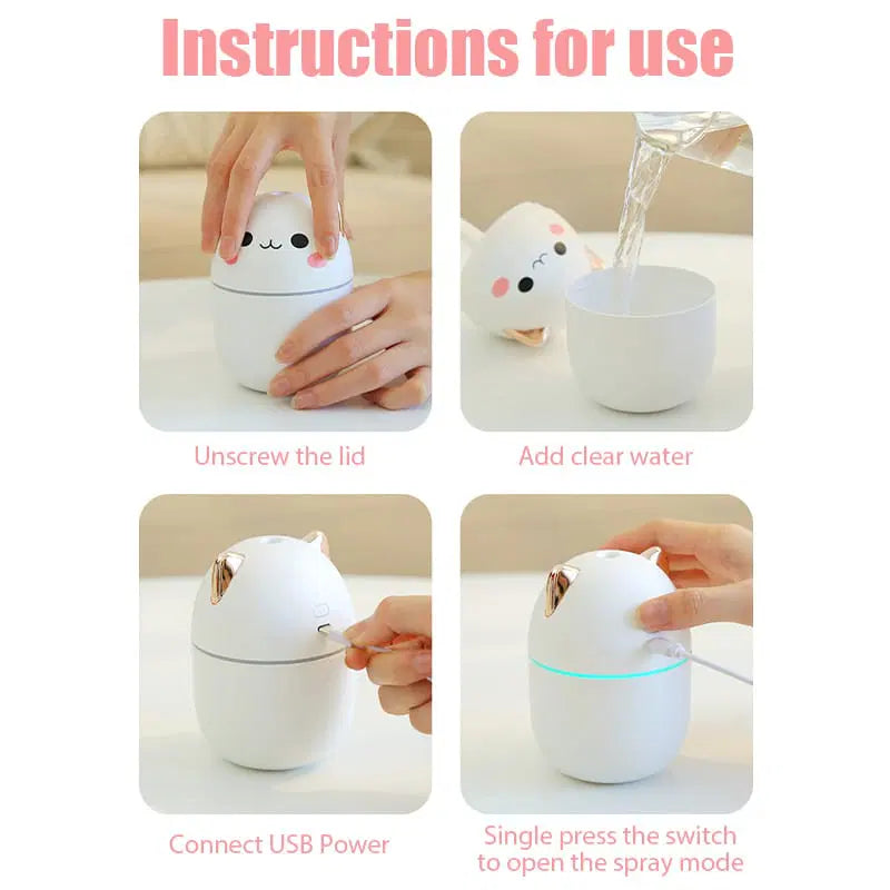 Cat humidifier for fresh and soothing air