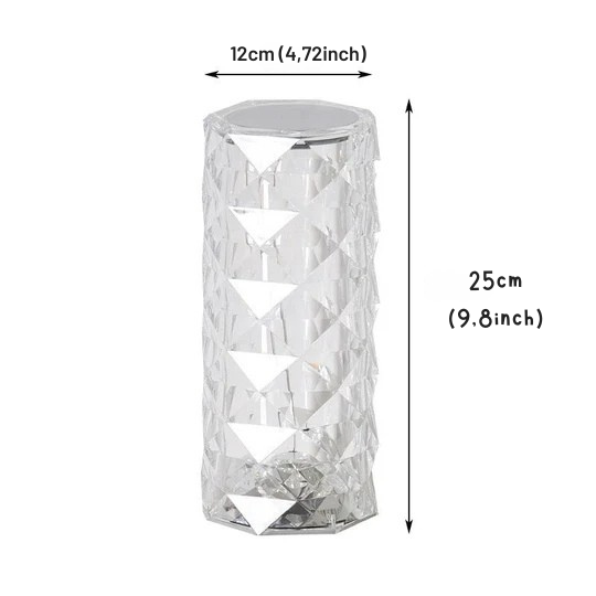 Decorative LED lamp in crystal style 