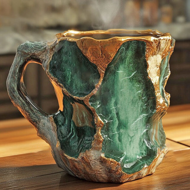 Mineral crystal coffee cup – Natural elegance 