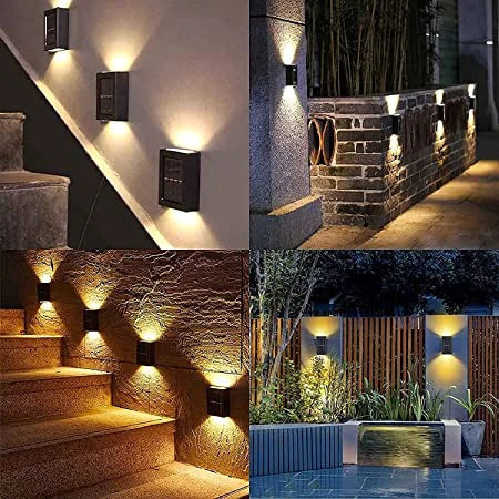 Brighten your exterior effortlessly with this solar LED wall lamp 
