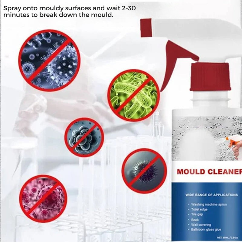 Anti-mold cleansing mousse for a healthy home 