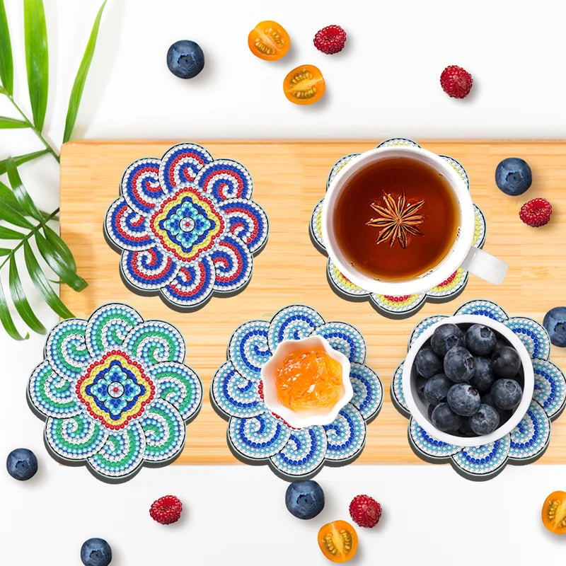 DIY rhinestone coasters set 