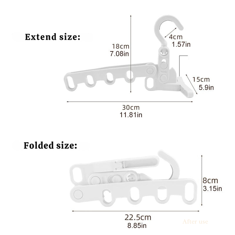 Foldable and portable hanger – Ideal for travel 