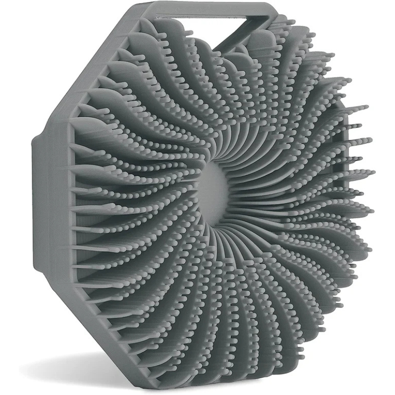 Hygienic body peeling brush for radiant skin 