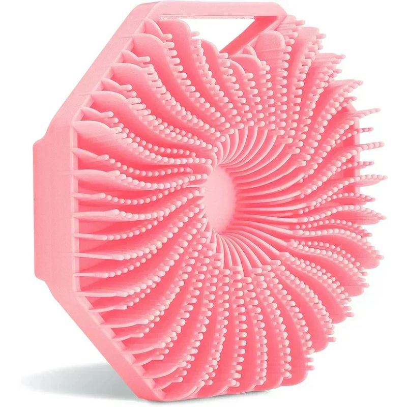 Hygienic body peeling brush for radiant skin 