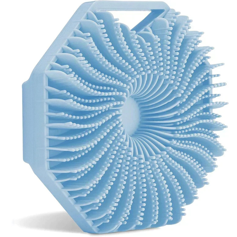 Hygienic body peeling brush for radiant skin 