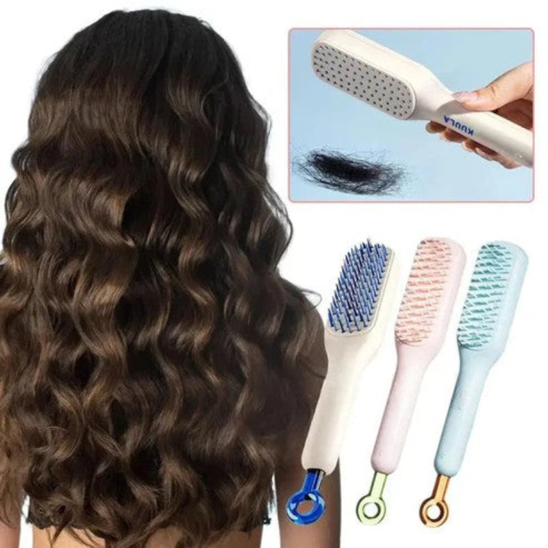 Heated smoothing brush for soft and shiny hair 