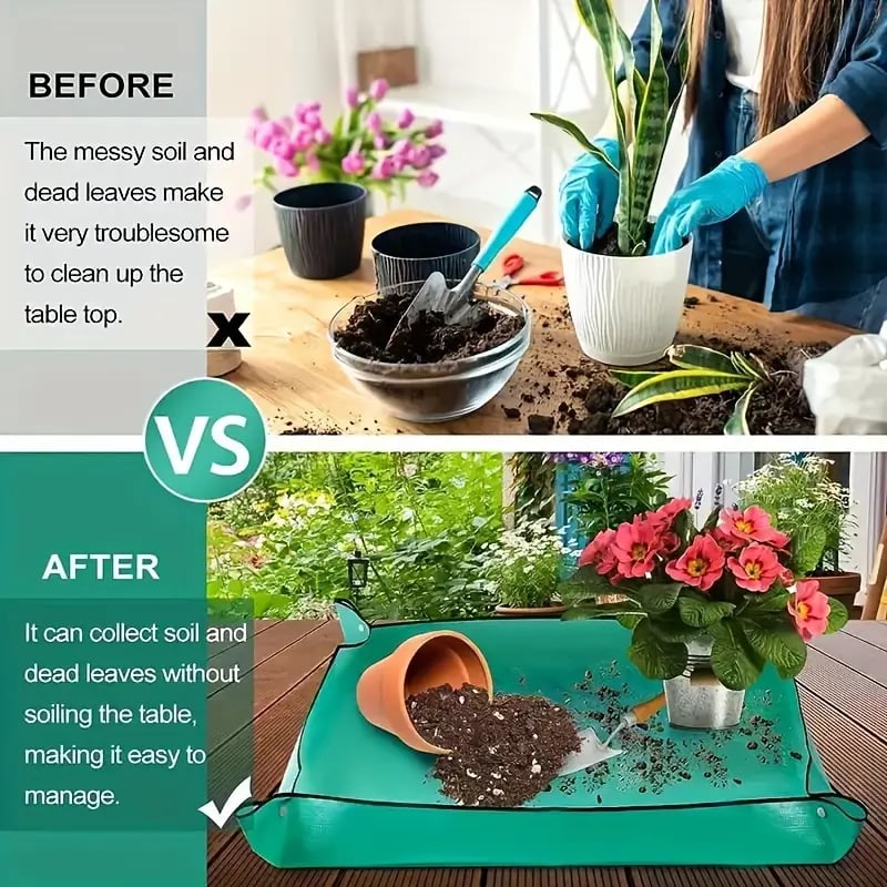 Keep your space clean with this repotting mat 