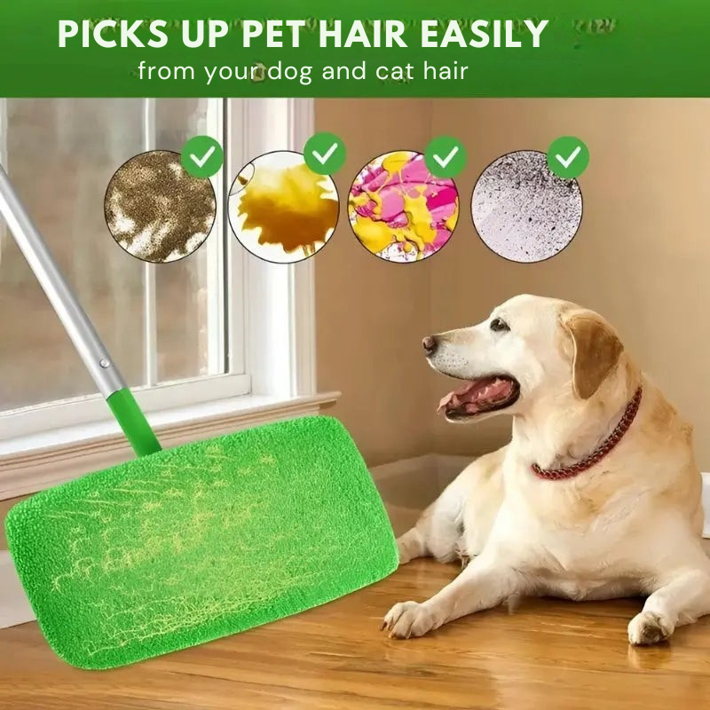 A clever and sustainable cleaning solution with these washable mop covers (x4) 