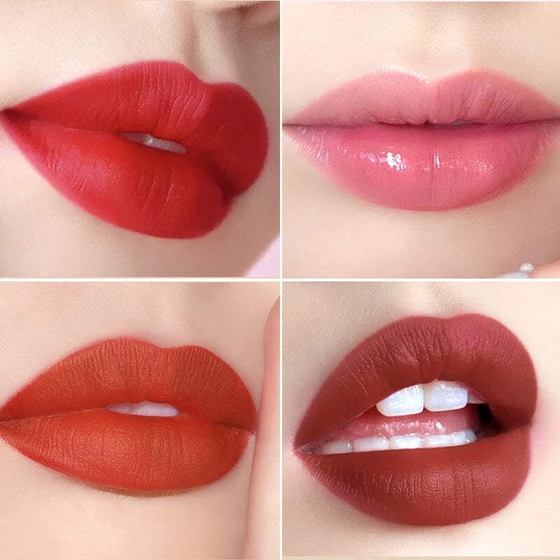 Matte lipsticks in a chic handbag box 