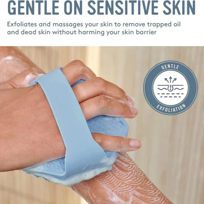 Hygienic body peeling brush for radiant skin 